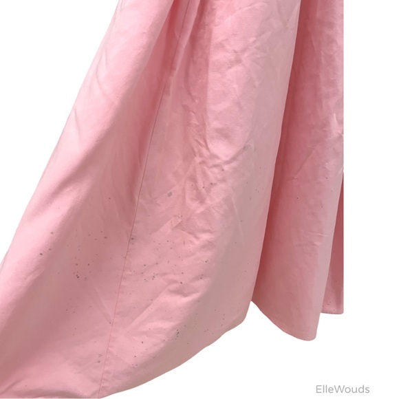 Staud $695 Joy Gown Pink Square Neck Cotton US Size 6 - Picture 11 of 12